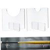 Totority 2pcs Acrylic Baseball Bat Display Holder Horizontal Desktop Rack