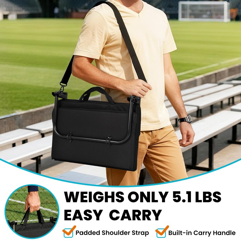 Stadium Seats with Back Support(16.5”L × 13.4”W × 15”H), 360°