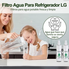Filtro de Agua para Refrigerador LG LT700P, Certificado por NSF/ANSY, Repuesto de Filtro para Refrigerador, Compatible con Refrigeradores LG LT700P/PC/PCS 2 Pieza