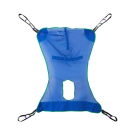 McKesson Patient Lift Sling, Mesh - Full Body Transfer Aid with Commode Opening - Size XL, 600 lbs Weight Capacity, 1 Count