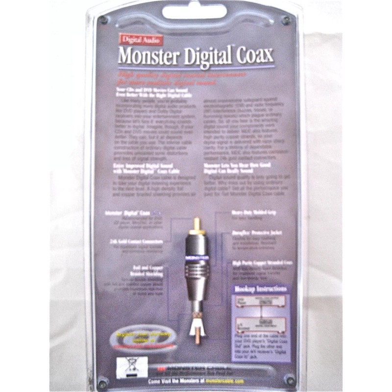 Monster Cable 🎁 Monster Cable Digital Coax Interlink 2m/6.6ft Coaxial