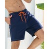 difficort Mens Bathing Suit with Compression Liner Quick-Dry Swim Trunks