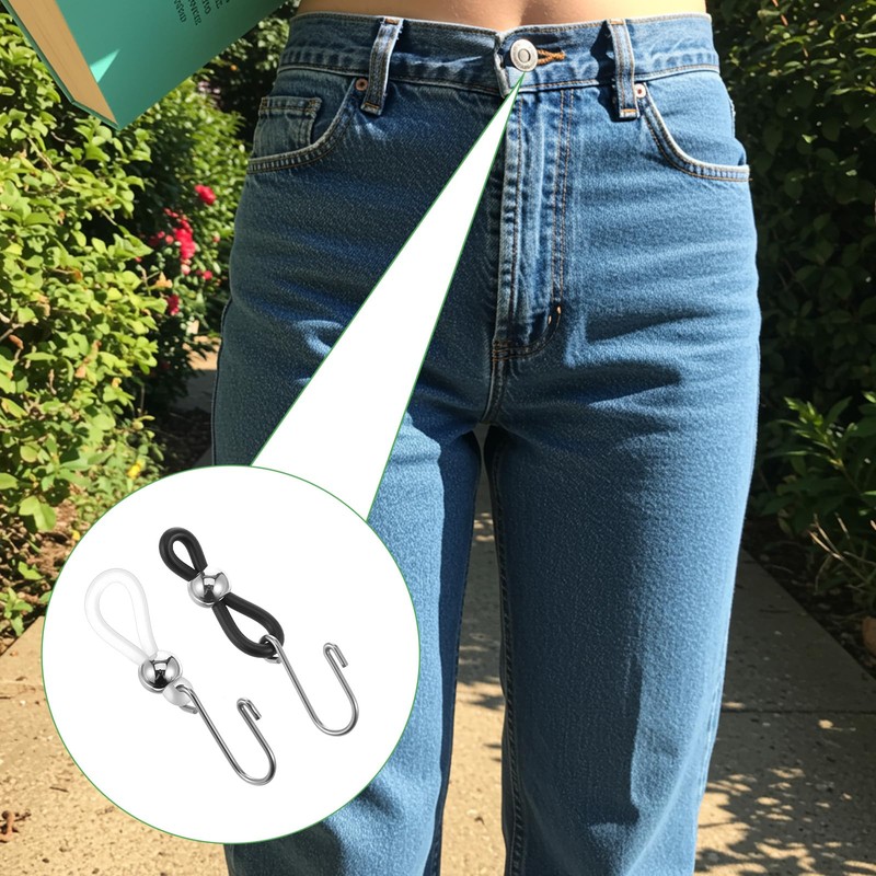 Ymapinc 20Pcs Zipper Holder Upper for Jeans, Zipper Stopper Helper