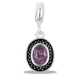 DaVinci Bead June Oval Dangle - Jewelry Bracelet Memories Beads DB36-7-DAV