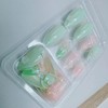 24pcs(+Tools) Press on Nails - 3D Handmade Flowers, Water Drops,