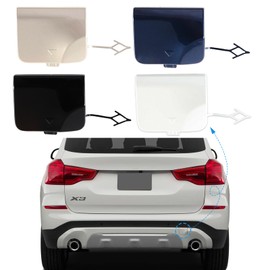 Rear Bumper Tow Hook Cover Towing Eye Cap for BMW X3 G01 G08 2018 2019 2020 51127498525 (Blue, Right Passenger Side)