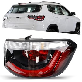 Misakomo Outer Tail Light Compatible with Jeep Compass 2017-2021 - Brake Taillight Assembly Rear Lamp Replacement for CH2805115 and 55112838AC - Passenger Right Side RH