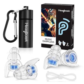 Hearprotek Tapones para los oídos de concierto de alta fidelidad, tapones para los oídos con reducción de ruido para músicos, DJs, conciertos, bateristas y otros eventos ruidosos