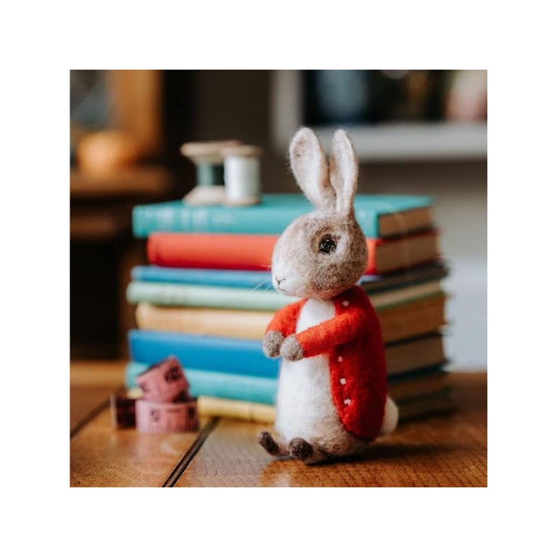 The Crafty Kit Company Bertie Bunny Needle Felting Craft Kit
