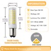 ZSSXOLED BA15D LED Bulb 120 Volt Dimmable 6W Double Contact