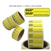 Date Vial Opened Date Vial Expired Labels, Yellow 1.5" x