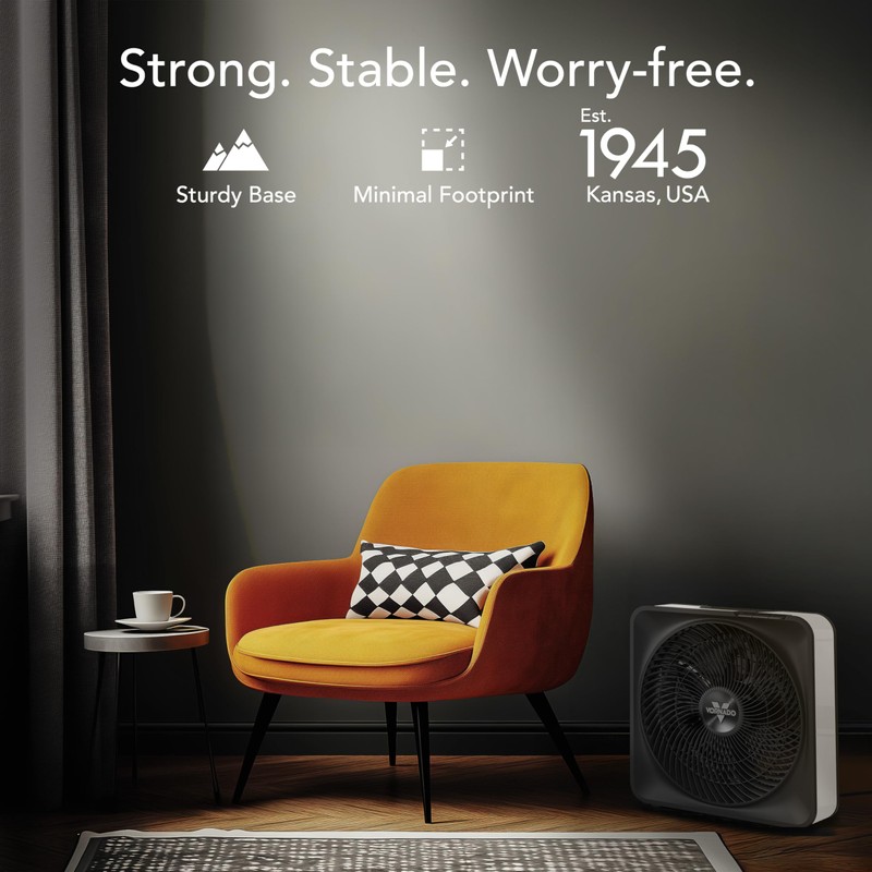 Vornado Model 80 High Velocity Electric Box Fan with Removable
