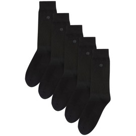 Next Mens Comfortable Plain Socks 5 Pack – Regular - black