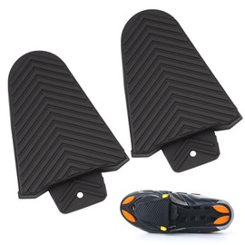 1 Pair Cleats Cover for Cycling Shoes Compatible with Shimano SPD SL Bike Pedals, Durable Rubber Bike Cleat Covers Release Rubber Cleat Rubbers Cleats Anti-Skid Protective Cover Riding Shoes Part