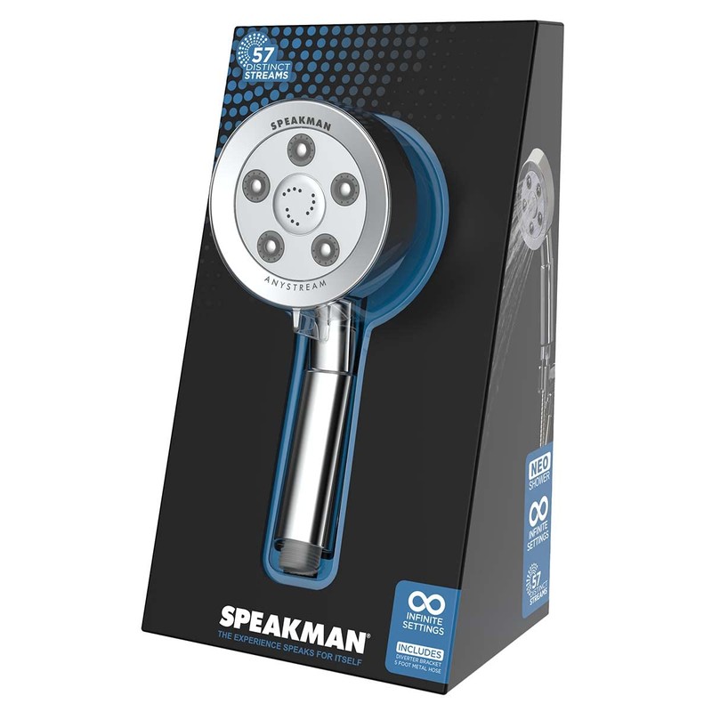 Neo Anystream VSR-3010-E2 3-Spray Polished Chrome Handheld Shower 2.0 GPM