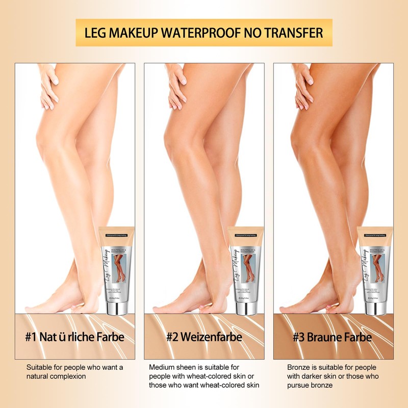 Körper Bein Make Up Wasserfest,Body Coverage Perfector für Beine,Tattoo Abdecken