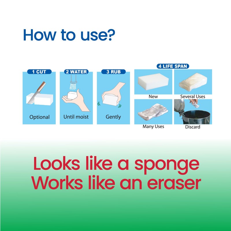 White Magic Aquarium Eraser Sponge – Scratch-Free, Streak-Free Cleaning for