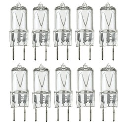 10-Pack 20W Xenon G8 Light | Appliance Light Bulbs | – 120V T4 JCD Type – G8 Bi-Pin Base – Warm White Halogen Replacement for Under Cabinet, Puck, Desk, and Accent Lighting – Designed in USA