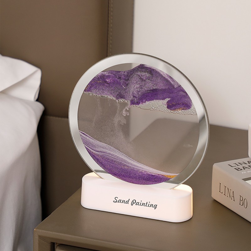 Sandscape Lamp Decorative Modern Night Lamp Gift 5 V Red