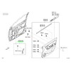TOYOTA (トヨタ) 純正部品 GARNISH FR DOOR LWR FRAME BRACKET LHフロントドアロワーフレームブラケット