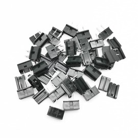 (25) pack Polarized SPT-2 Male 18 Gauge Black Plug Snap On Gilbert zip plug Vampire Plugs