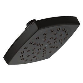 Moen S6365EPBL Voss 6" Single-Function Eco-Performance Rainshower Showerhead with Immersion Technology, Matte Black