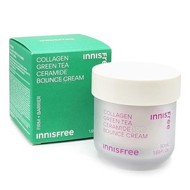 Innisfree Collagen Green Tea Ceramide Elasticity Barrier Cream 50ml / 이니스프리 콜라겐 그린티 세라마이드 탄력장벽 크림 50ml
