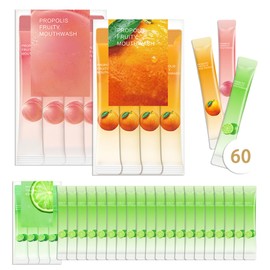 60PCS Travel Size Mouthwash,Portable Mini Mouthwash,Long-Lasting Freshness Travel Mouth Wash for Oral Care A17