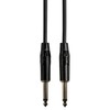 Gearlux Patch Cable/Guitar Effects Cable, 1/4-inch Straight, Black, 3 Foot