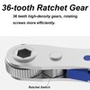 14 Piece Mini Ratchet Set, 1/4 Ratchet Wrench with Screwdriver