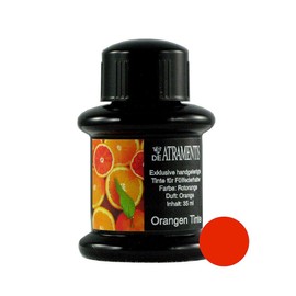 Orange/Orange Scented Premium Fountain Pen Bottled Ink by De Atramentis