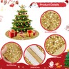BSHSPX Gold Christmas Tree Skirt 21 Inches Mini Xmas Tree