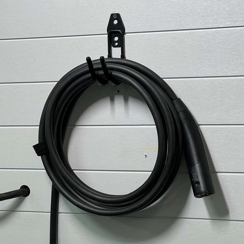 Maizengauto EV Charger Holder Wall Mount J1772 Charging Cable Organizer