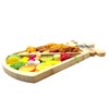 Bamboo Serving Platter, Multiple Spaces Reusable Bamboo Plates, Novel Shape