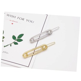 Mikinona Geometric Hairpin Set Metal Hairpin for Women Silver Matte Hair Clips Stylish Accessories