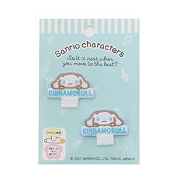 Pioneer Sanrio Characters SCW500-SCW35 Name Badge Patch, Cinnamoroll, 2 Pieces, Height 0.8 x Width 1.4 inches (20 x 35 mm)