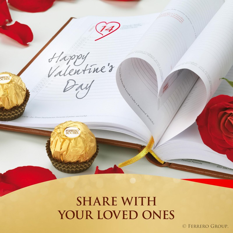 Ferrero Rocher, Premium Milk Chocolate Hazelnut, Individually Wrapped Chocolate Gift