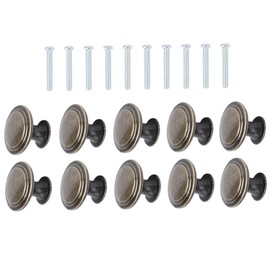 Tofficu 10Pcs Vintage Antique Style Drawer Knobs Wardrobe Handle Pulls for Cabinets Dressers and Doors Elegant Replacement Hardware for Home