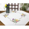 KAMACA Embroidery Kit, Flat Stch, Stem Stitch, Pre-Drawn Cotton, Complete