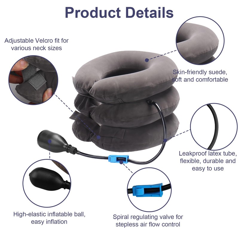MSMXCS Neck Stretcher Cervical Traction Device for Neck Pain Relief