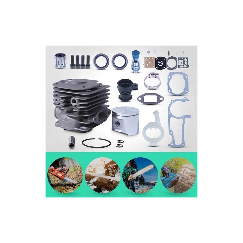 Adefol 52mm Cylinder Piston Kit for Husqvarna 372XP 371 365