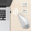 Mouse Inalámbrico Ergonómico Recargable, Mouse Vertical Óptico de 2.4Ghz con