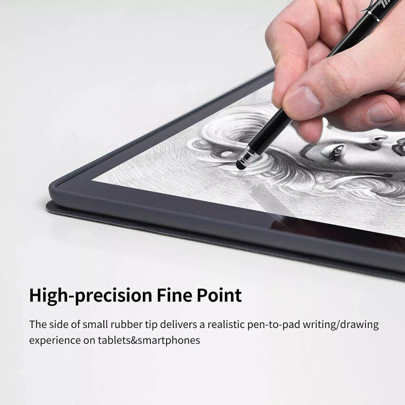METRO Capacitive Stylus Pens, Rubber Tips 2-in-1 Series, High Sensitivity