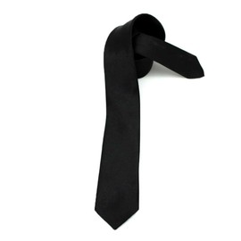 OcioDual Men's Tie Wedding Confirmation Slim Tie Retro Business Tie Satin, black