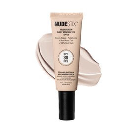 NUDESTIX Nudescreen Daily Mineral Veil SPF 30 – Lightweight Tinted Mineral Sunscreen with Zinc Oxide for UVA/UVB & Blue Light Protection | Vegan, Reef