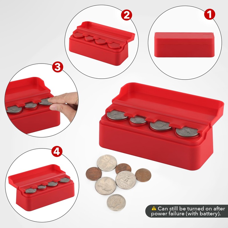 SINGARO Coin Holder for Car, Coin Change Organizer Compatible with