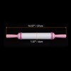 sourcing map Fondant Rolling Pin 14.57" x 1.57" Adjustable Guide