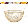IBWell Wire Fruit Basket Fruit Bowl Kitchen Fruit Basket Stand