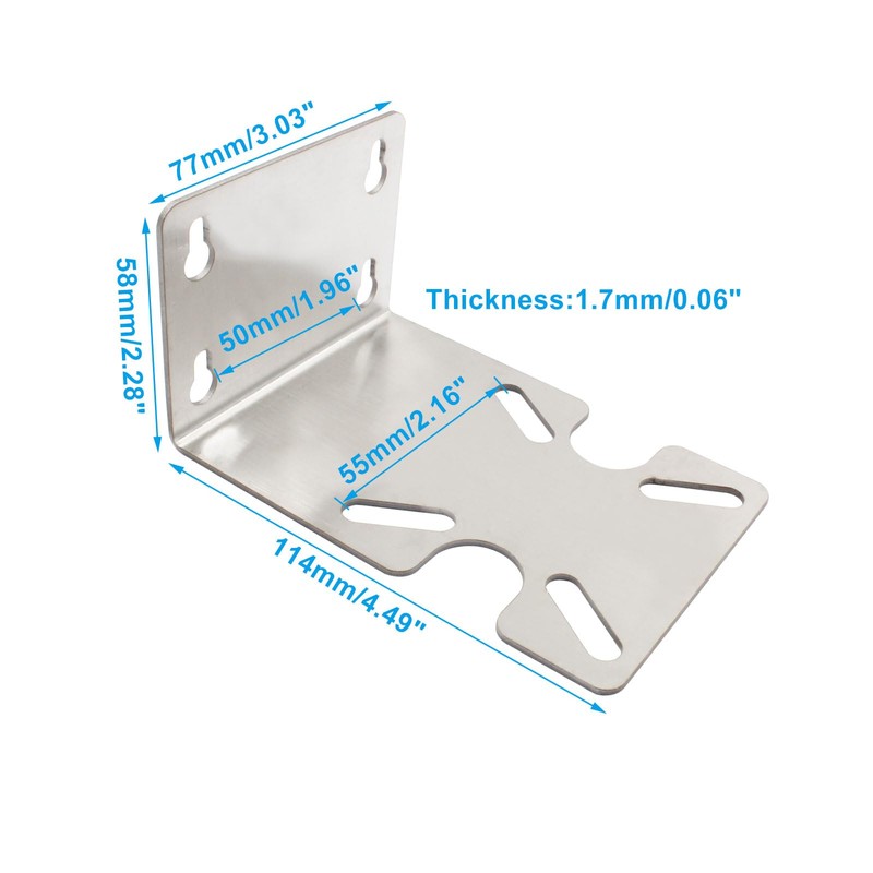 Unlorspy 1Pcs Stainless Steel Water Filter Housing Bracket,Metal Housing Fixed
