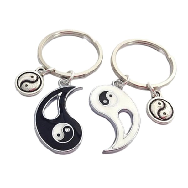 COSSIKA Yin Yang Keychain, Versatile Yin Yang Keychain Puzzle Set,